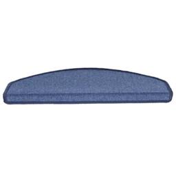 Berkfield Home Carpet Stair Treads 15 pcs Blue 65x24x4 cm - Size: Medium - thumbnail 4