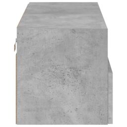 Berkfield Home TV Wall Cabinet Concrete Grey 80x30x30 cm Engineered Wood - Size: 80 x 30 x 30 cm - thumbnail 9