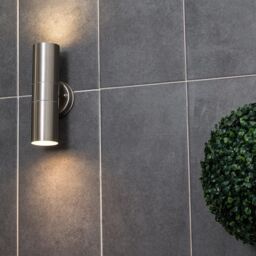 ValueLights Up/Down Silver Outdoor Wall-Up Down Light - thumbnail 5