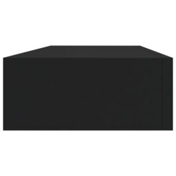 Berkfield Home Wall-mounted Drawer Shelves 2 pcs Black 60x23.5x10cm MDF - Size: 60x23.5x10 cm - thumbnail 6