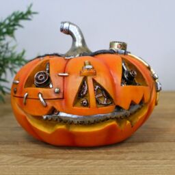 Gifts Direct 2 U Steampunk Halloween Pumpkin Ornament in Orange - thumbnail 2