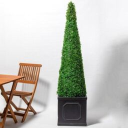 Primrose Artificial Topiary Cone Tree 140cm The XL Buxus Obelisk in Green - thumbnail 3