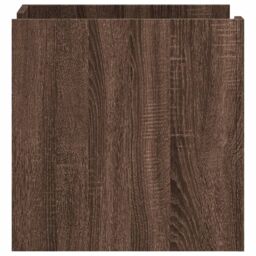 Berkfield Home Bedside Cabinet Brown Oak 45x50x50 cm Engineered Wood - Size: 45 x 50 x 50 cm - thumbnail 5