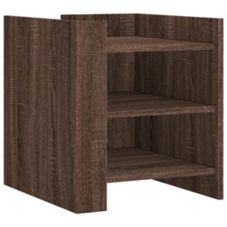 Berkfield Home Bedside Cabinet Brown Oak 45x50x50 cm Engineered Wood - Size: 45 x 50 x 50 cm - thumbnail 2