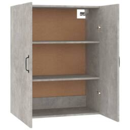 Berkfield Home Hanging Cabinet Concrete Grey 69, 5x34x90 cm Engineered Wood - Size: 5 x 34 x 90 cm - thumbnail 8