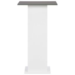 Berkfield Home Bar Table White & Anthracite Grey 60x60x110 cm - Size: 60 x 60 x 110 cm - thumbnail 3