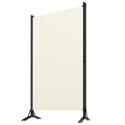 Berkfield Home 3-Panel Room Divider Cream White 260x180 cm in Beige - thumbnail 3