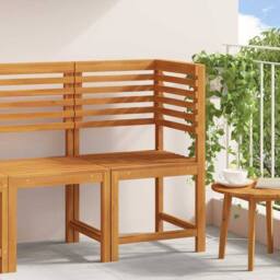 Berkfield Home Warm Garden Chair Corner Solid Wood Acacia in Brown - thumbnail 2