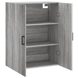 Berkfield Home Wall Mounted Cabinet Grey Sonoma 69.5x34x90 cm - thumbnail 6