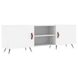 Berkfield Home TV Cabinet White 150x30x50 cm Engineered Wood - Size: 150 x 30 x 50 cm - thumbnail 1