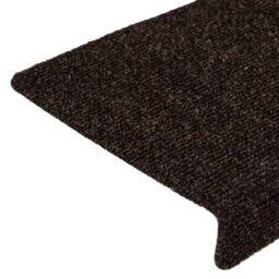 Berkfield Home Stair Mats 15 pcs Needle Punch 65x21x4 cm Brown - Size: Medium - thumbnail 6