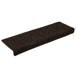 Berkfield Home Stair Mats 15 pcs Needle Punch 65x21x4 cm Brown - Size: Medium - thumbnail 3