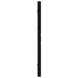 Berkfield Home Wall Headboard Black 126x3x63 cm Solid Wood Pine - Size: 126 x 3 x 63 cm - thumbnail 5