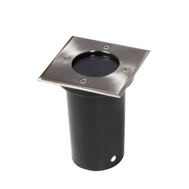 Berkfield Home Outdoor Ground Lights 12 pcs Square in Silver - image 1