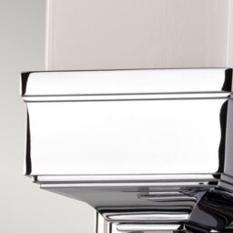 Netlighting Cambridge 1 Light Bathroom Wall Light Polished Chrome IP44 G9 in Grey - thumbnail 5