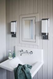 Netlighting Cambridge 1 Light Bathroom Wall Light Polished Chrome IP44 G9 in Grey - thumbnail 2
