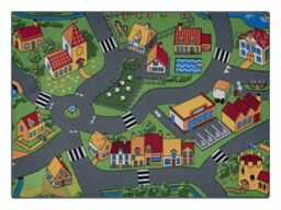 RugsX Rebel Roads Rug in Grey - Size: 95 cm x 200 cm - thumbnail 1