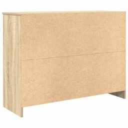 Berkfield Home Sideboard with Drawer Sonoma Oak 101x35x76 cm Engineered Wood in Brown - Size: 101 x 35 x 76 cm - thumbnail 8