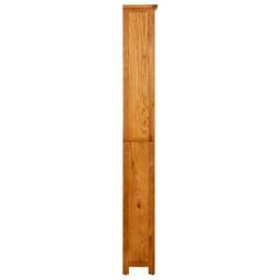 Berkfield Home 6-Tier Bookcase 80x22.5x180 cm Solid Oak Wood in Brown - thumbnail 3