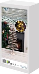Netagon Battery Powered Birch Wood Christmas Tree Light Effect in Grey - thumbnail 7