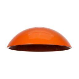 Happy Homewares Industrial Retro Gloss Disc Metal Ceiling Pendant Lighting Shade in Orange - thumbnail 3
