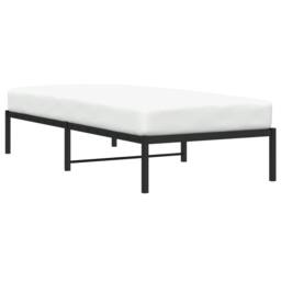 Berkfield Home Metal Bed Frame Black 90x190 cm Single - thumbnail 3