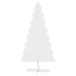 Berkfield Home Festive Wooden Christmas Tree for Decoration White 150 cm Solid W
