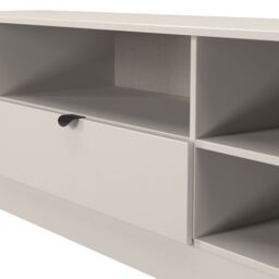 Ready Assembled 2 U Norway Wide 1 Drawer TV & Media Unit (Ready Assembled) in Taupe - thumbnail 5