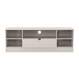 Ready Assembled 2 U Norway Wide 1 Drawer TV & Media Unit (Ready Assembled) in Taupe - thumbnail 2