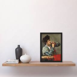 "Artery8 After the Bullfight Bullfighter Smoking Cassatt Framed Wall Art Print in Grey - Size: W12"" x H16""" - thumbnail 4
