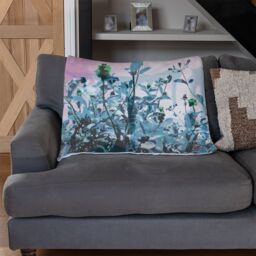 Benjamin Tate Design Berry Sky Blanket in Natural - Size: 120 cm x 150 cm - thumbnail 2