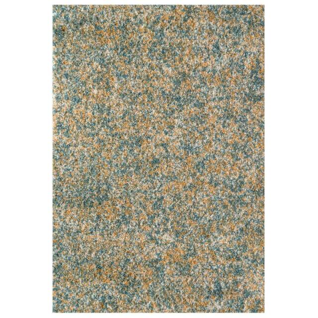 Kukoon Multicolour Super Soft Shaggy Area Rug in Turquoise - Size: 80 cm x 150 cm