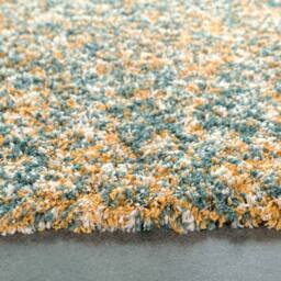 Kukoon Multicolour Super Soft Shaggy Area Rug in Turquoise - Size: 80 cm x 150 cm - thumbnail 2