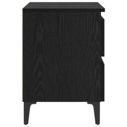 Berkfield Home Bed Cabinets 2 pcs Black Oak 40x35x50 cm Engineered Wood - Size: 40 x 35 x 50 cm - thumbnail 7
