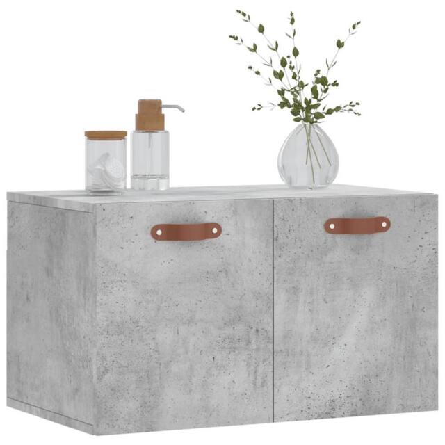Berkfield Home Wall Cabinet Concrete Grey 60x36.5x35 cm Engineered Wood - image 1