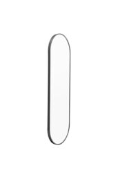 Living and Home 40x120cm Full-Length Mirror Capsule Wall Mirror for Makeup & Dressing in Black - Size: 40x120 cm - thumbnail 4