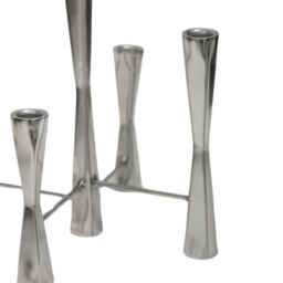 Ivyline Parker 5 Piece Silver Candle Centerpiece H42cm W27.5cm - thumbnail 3