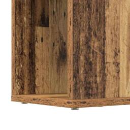 Berkfield Home Stunning Bookshelf Old wood Engineered wood 80 x 24 x 124 cm Shelving in Brown - thumbnail 9