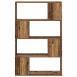 Berkfield Home Stunning Bookshelf Old wood Engineered wood 80 x 24 x 124 cm Shelving in Brown - thumbnail 5