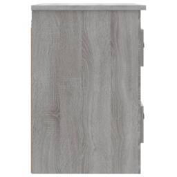 Berkfield Home Elegant Wall-mounted Bedside Cabinet Grey Sonoma 41.5x36x53cm - Size: 41.5x36x53 cm - thumbnail 8