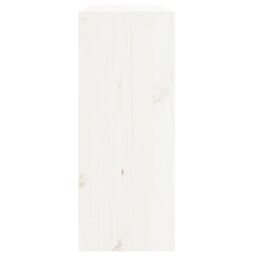 Berkfield Home Wine Cabinet White 62x25x62 cm Solid Wood Pine - Size: 62 x 25 x 62 cm - thumbnail 6