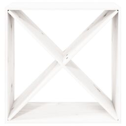 Berkfield Home Wine Cabinet White 62x25x62 cm Solid Wood Pine - Size: 62 x 25 x 62 cm - thumbnail 5