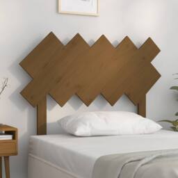Berkfield Home Beautiful Bed Headboard Honey Brown 104x3x80.5 cm Solid Wood Pine - thumbnail 2