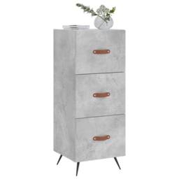 Berkfield Home Sideboard Concrete Grey 34.5x34x90 cm Engineered Wood - thumbnail 3