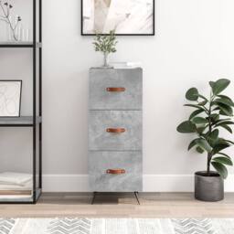 Berkfield Home Sideboard Concrete Grey 34.5x34x90 cm Engineered Wood - thumbnail 2
