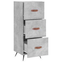 Berkfield Home Sideboard Concrete Grey 34.5x34x90 cm Engineered Wood - thumbnail 5