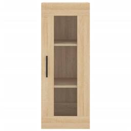Berkfield Home Wall Mounted Cabinet Sonoma Oak 34.5x34x90 cm in Brown - thumbnail 6