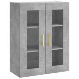 Berkfield Home Highboard Concrete Grey 69.5x34x180 cm Engineered Wood - thumbnail 5