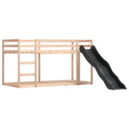 Berkfield Home Bunk Bed without Mattress with Slide White & Black 80x200 cm - thumbnail 8