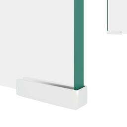 Berkfield Home TV Stand/Monitor Riser Glass Clear 60x25x11 cm - Size: 60 x 25 x 11 cm - thumbnail 5